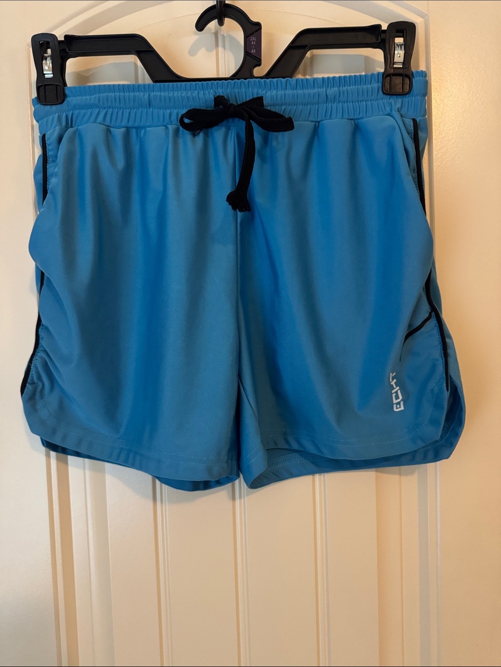 ECHT Blue Athletic Shorts with Black Drawstring